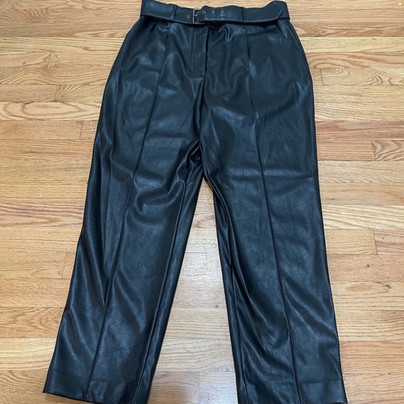 NWT TWD BAKER FAUX LEATHER PANTS - Picture 6 of 10